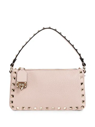 Valentino Garavani Rockstud Leather Tote Bag In Pink