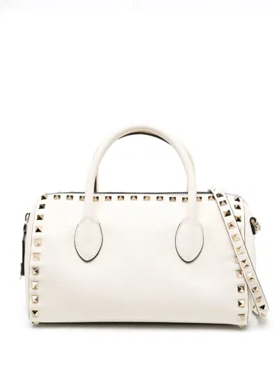 Valentino Garavani Rockstud-embellished Tote Bag In White