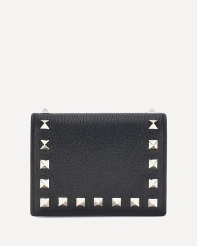 VALENTINO GARAVANI ROCKSTUD LEATHER WALLET