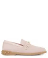 Valentino Garavani Women Leisure Flows Leather Loafers In Pink