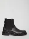 Valentino Studded Calf Leather Elastic Ankle Boots In Black