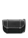 Valentino Rockstud Messenger Bag In Black