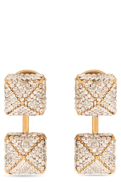 Valentino Garavani Rockstud Metal Earrings In Gold