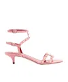 Valentino Rockstud Mid Sandals In Multi