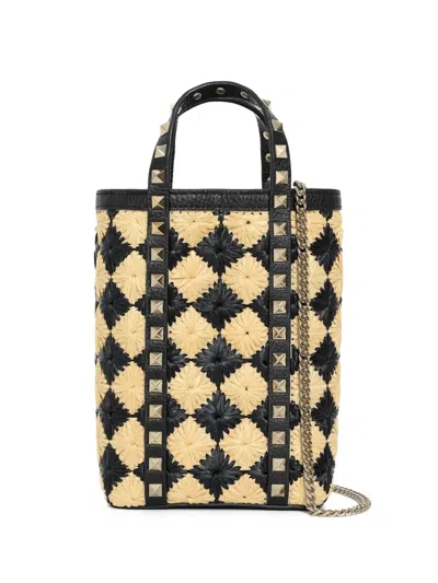 Valentino Garavani Rockstud Mini Bag In Neutral