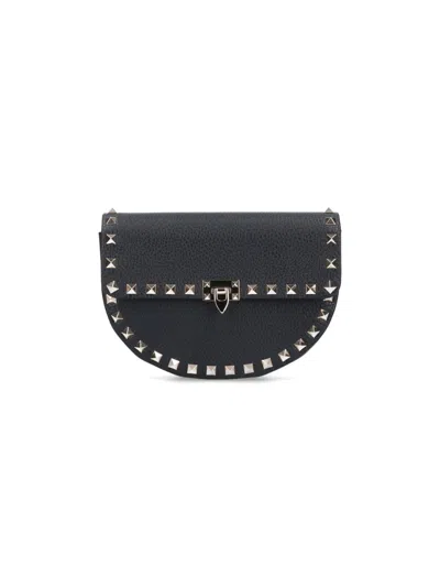 Valentino Garavani "rockstud" Mini Bag In Black  