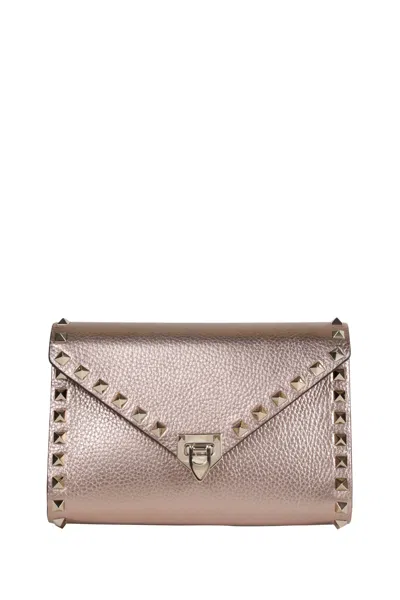 Valentino Garavani Rockstud Mini Bag In Neutral