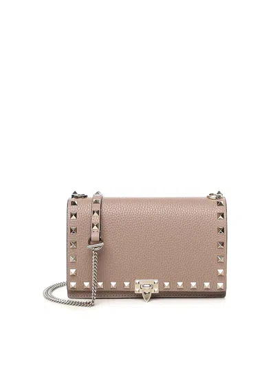 Valentino Garavani Rockstud Mini Bag In Nude