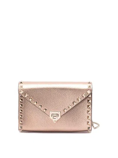 Valentino Garavani `rockstud` Mini Bag In Pink