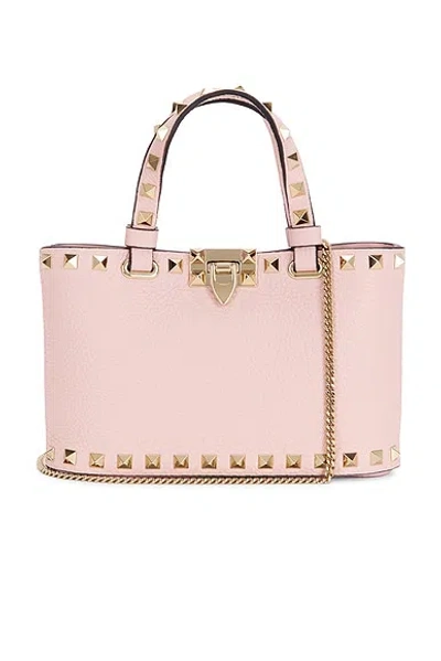 Valentino Garavani Rockstud Mini Bag In Rose Quartz