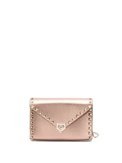 Valentino Garavani `rockstud` Mini Bag In Sand