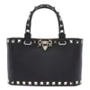 Valentino Rockstud Mini Tote Bag With Chain Strap