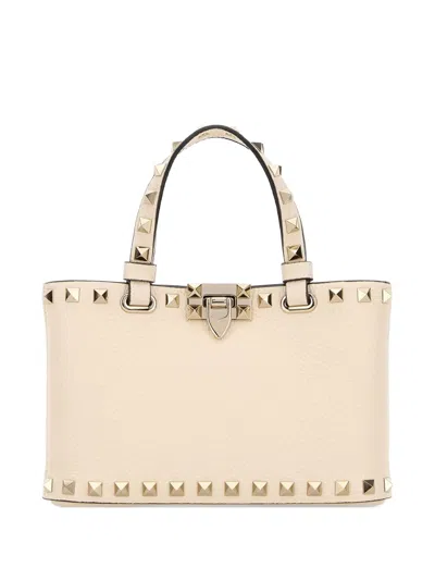 Valentino Garavani Valentino Rockstud Mini Handbag In Lightivory