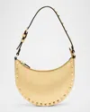 Valentino Rockstud Mini Leather Shoulder Bag In Old Gold