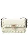Valentino Rockstud Mini Leather Shoulder Bag In White
