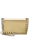 Valentino Rockstud Mini Leather Wallet On Chain
