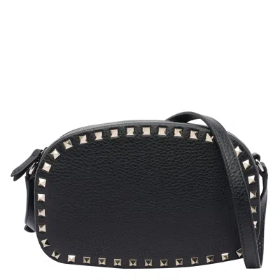 Valentino Garavani Valentino Rockstud Mini Shoulder Bag In Black