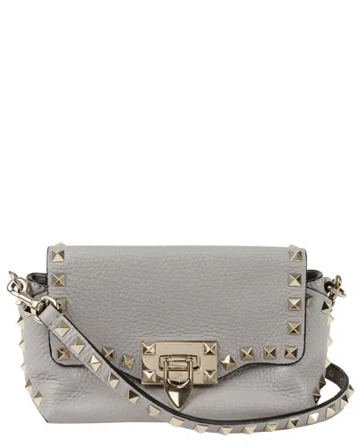 Valentino Garavani Valentino Rockstud Mini Shoulder Crossbody (authentic Pre-loved) In Gray