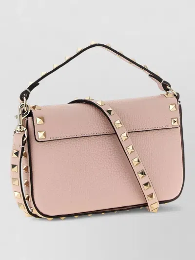 Valentino Garavani Rockstud Mini Top Handle Shoulder Bag In Pink