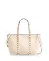 Valentino Rockstud Mini Tote Bag In White