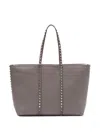 Valentino Rockstud Mini Tote Handbag In Dovegrey
