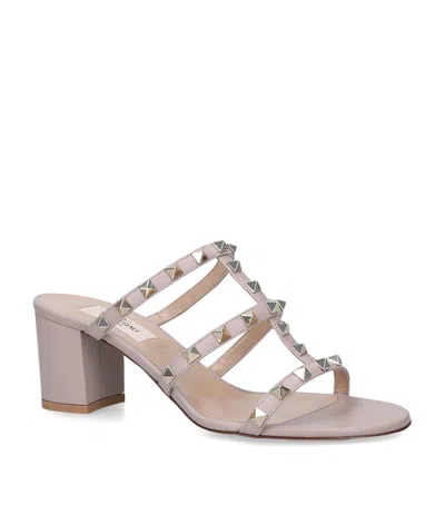 Valentino Garavani Rockstud Mule Sandals 60 In Nude