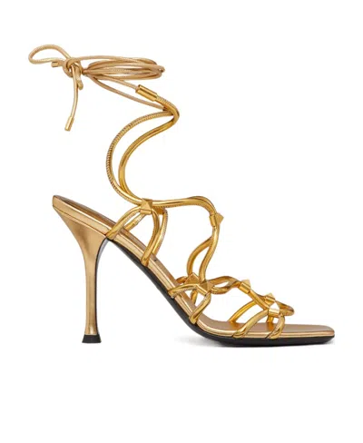 VALENTINO GARAVANI VALENTINO	GARAVANI ROCKSTUD NET OPEN TOE SANDALS