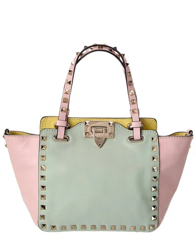 Valentino Garavani Valentino Rockstud Pastel Mini Leather Tote