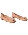 Valentino Rockstud Patent Ballerina Flat