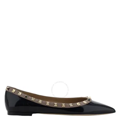 Valentino Garavani Valentino Rockstud Patent Leather Ballet Flats
