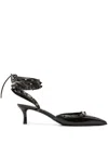 Valentino Rockstud Patent-leather Pumps In Black