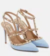 Valentino Rockstud Patent Leather Pumps In Multi