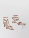 Valentino Rockstud Patent Leather Slingback Pumps