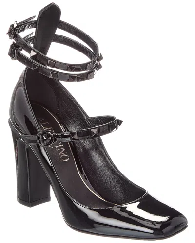 Valentino Garavani Valentino Rockstud Patent Pump In Black