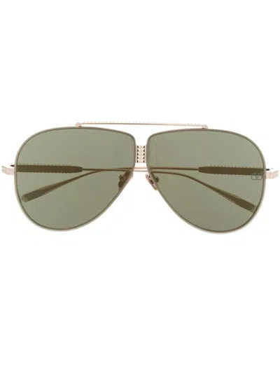 VALENTINO 발렌티노 아이웨어 락스터드 파일럿 프레임 선글라스