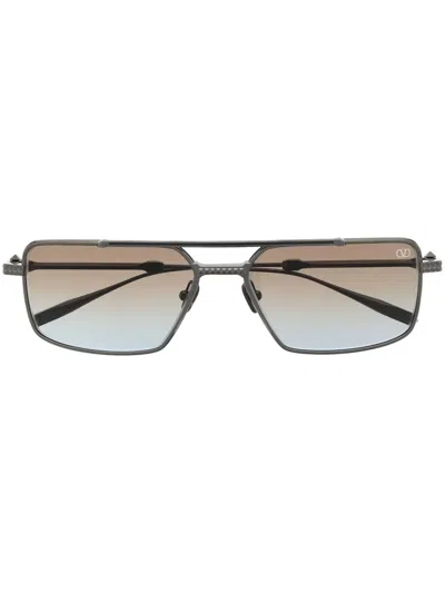 Valentino Rockstud Pilot-frame Sunglasses In Schwarz