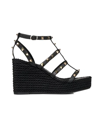 VALENTINO GARAVANI VALENTINO GARAVANI ROCKSTUD OPEN TOE CAGED SANDALS