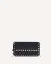 Valentino Rockstud Pochette With Chain In Black