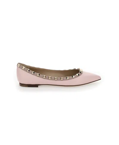 VALENTINO GARAVANI ROCKSTUD POINTED TOE BALLERINA SHOES