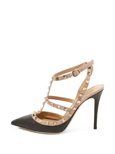 Pre-owned Valentino Garavani Rockstud Pointed-toe Pumps In Pink