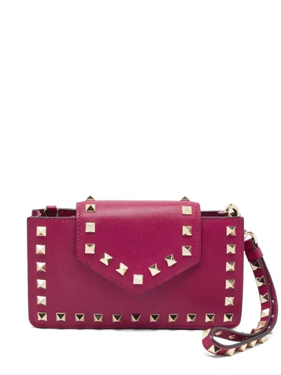 Pre-owned Valentino Garavani Rockstud Pouch