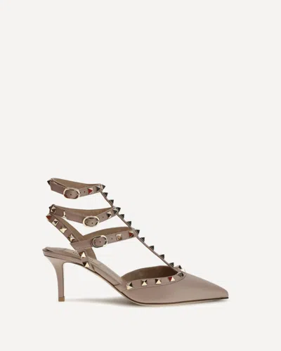 Valentino Garavani Rockstud Pumps In Brown
