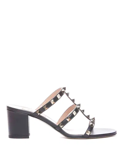 VALENTINO GARAVANI ROCKSTUD PUMP SANDALS
