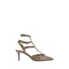 Valentino Rockstud Ankle Strap Sandals