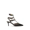Valentino Rockstud Leather Slingback Pumps