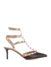 Valentino Garavani Two-tone Leather Rockstud Pumps