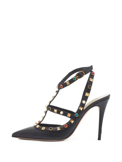 Pre-owned Valentino Garavani Rockstud Pumps In Black