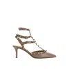 Valentino Garavani Rockstud Pumps With 65mm Straps In Multi