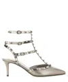 Valentino Rockstud Pumps In Silver