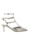 Valentino Rockstud Pumps In Silver